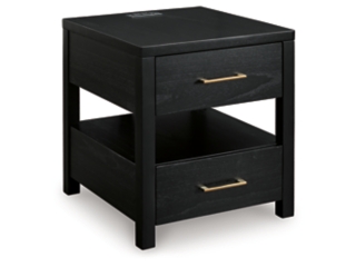 Winbardi End Table with USB Charging