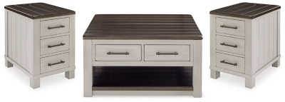 Darborn Coffee Table with 2 End Tables, , large