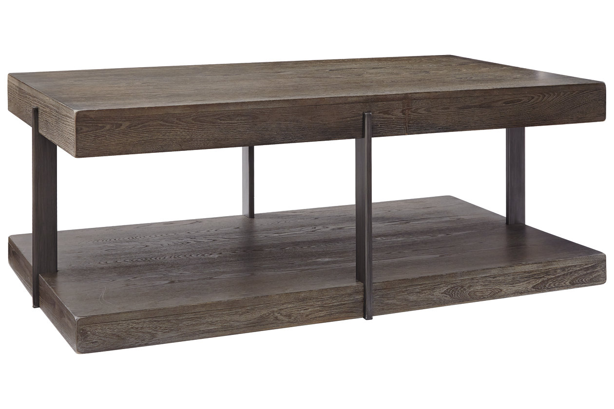 Two-tone Brown T807-2 Gantoni Contemporary Square End Table Ashley Furniture Signature Design