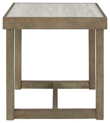 Challene Faux Marble End Table | Ashley