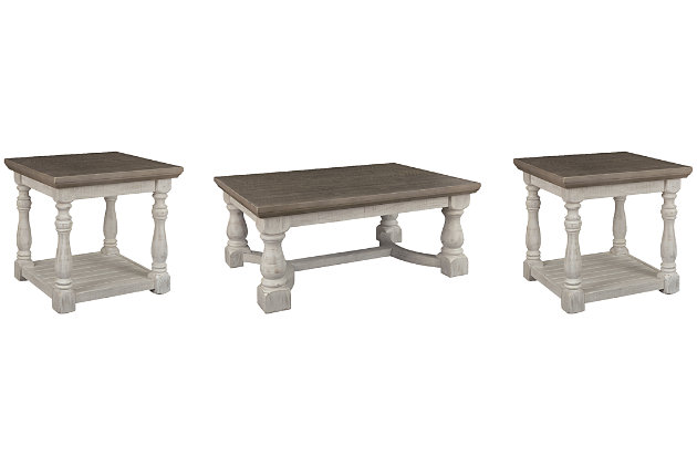 Havalance Coffee Table With 2 End, Images Of Farmhouse Coffee Tables And End