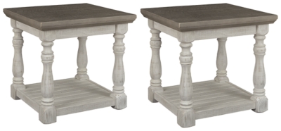 APG-T814-3 Havalance 2 End Tables, Gray/White sku APG-T814-3