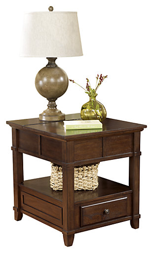 Gately End Table with Storage & Power Outlets, , large