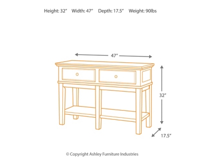 Gately Sofa/Console Table, , large