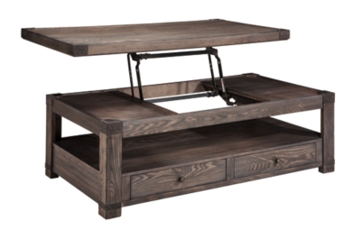 Burladen Coffee Table With Lift Top Ashley Furniture Homestore