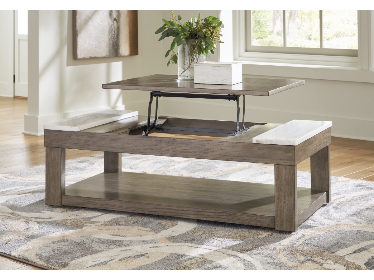 Ashley furniture lift coffee table discount