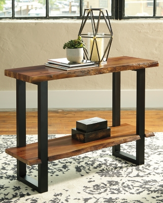 sofa table with seating