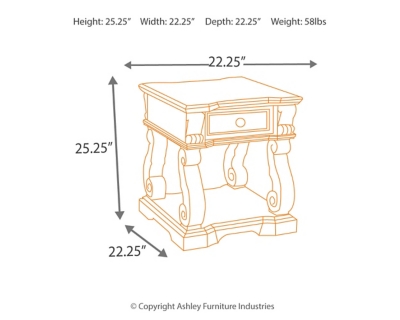 Alymere End Table, , large