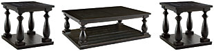 Mallacar Coffee Table with 2 End Tables, , large