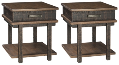 Stanah 2 End Tables, Two-tone