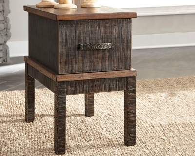 Stanah Chairside End Table with USB Ports & Outlets, , rollover