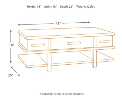 Stanah Coffee Table with Lift Top, , large