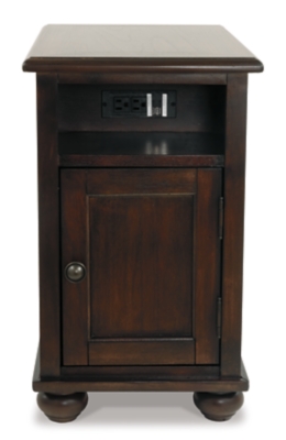 Barilanni Chairside End Table with USB Ports & Outlets