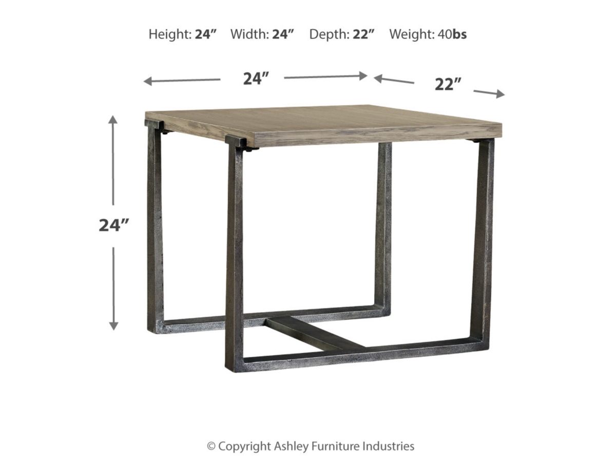 Dalenville End Table - Gray Dalenville End Table - Gray