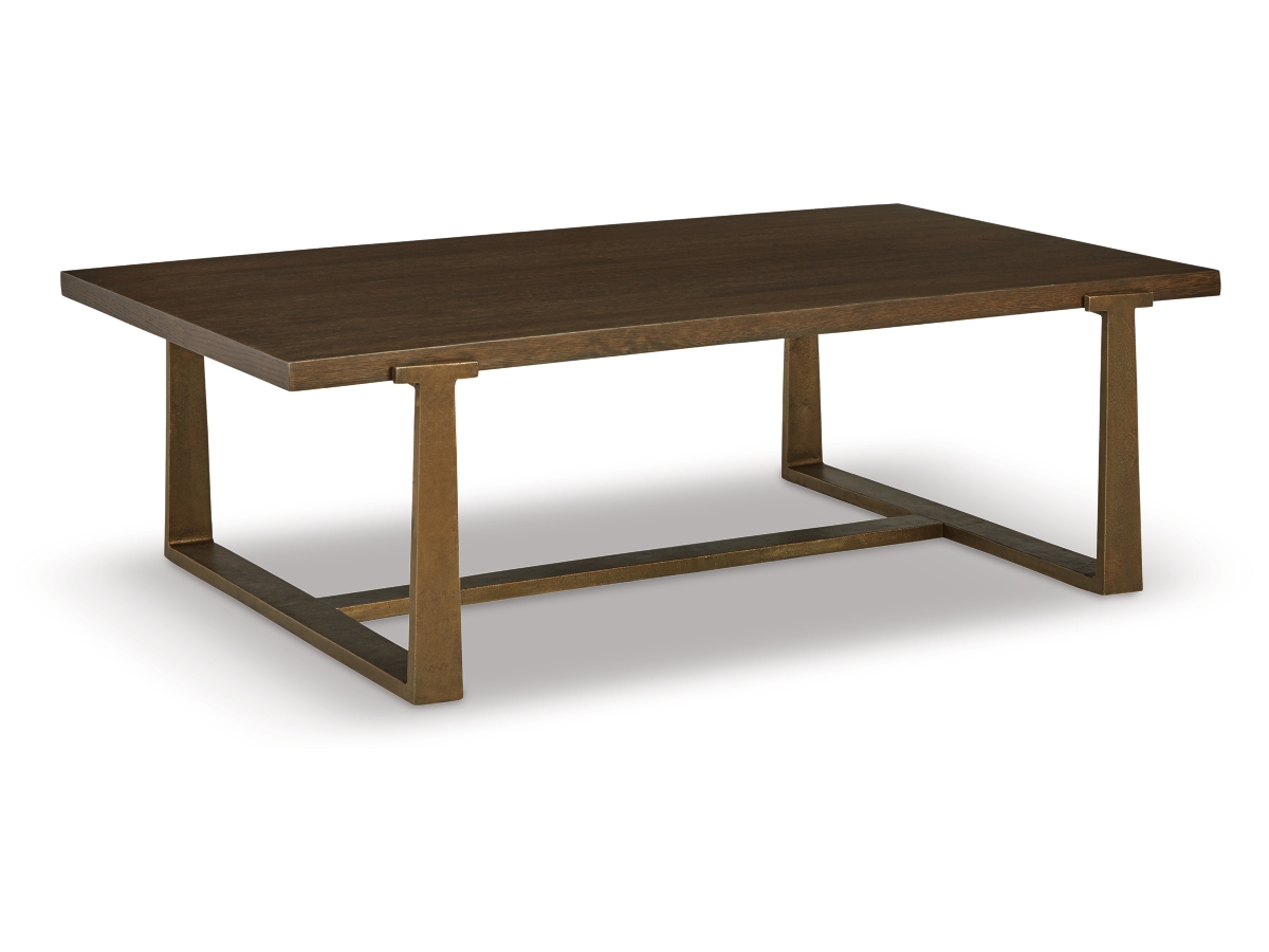 Balintmore Coffee Table - Brown/Gold Finish