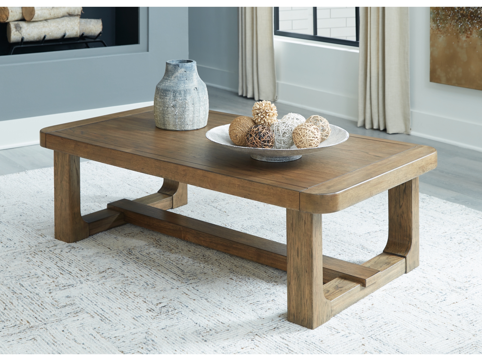 Cabalynn Coffee Table with 2 End Tables-sofa table