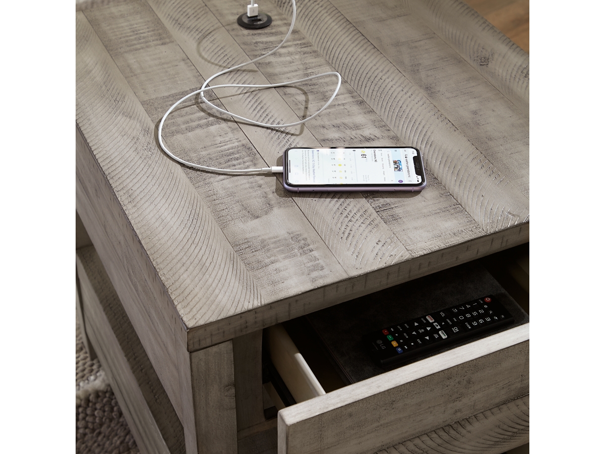 Naydell End Table with USB Charging | Ashley