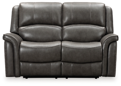 ASHLEY - JUEGO DE SOFÁ RECLINABLE Y LOVESEAT GASPAR POWER CON REPOSACA –  Serra Furniture