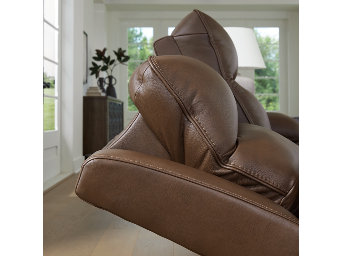 VonRyan Dual Power Leather Reclining Sofa | Ashley