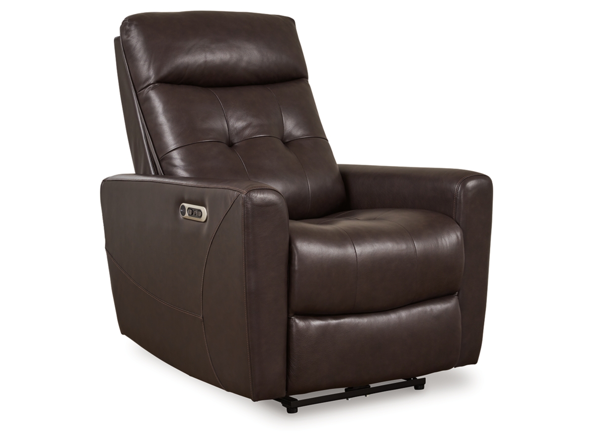 Pisgham Dual Power Leather Recliner | Ashley