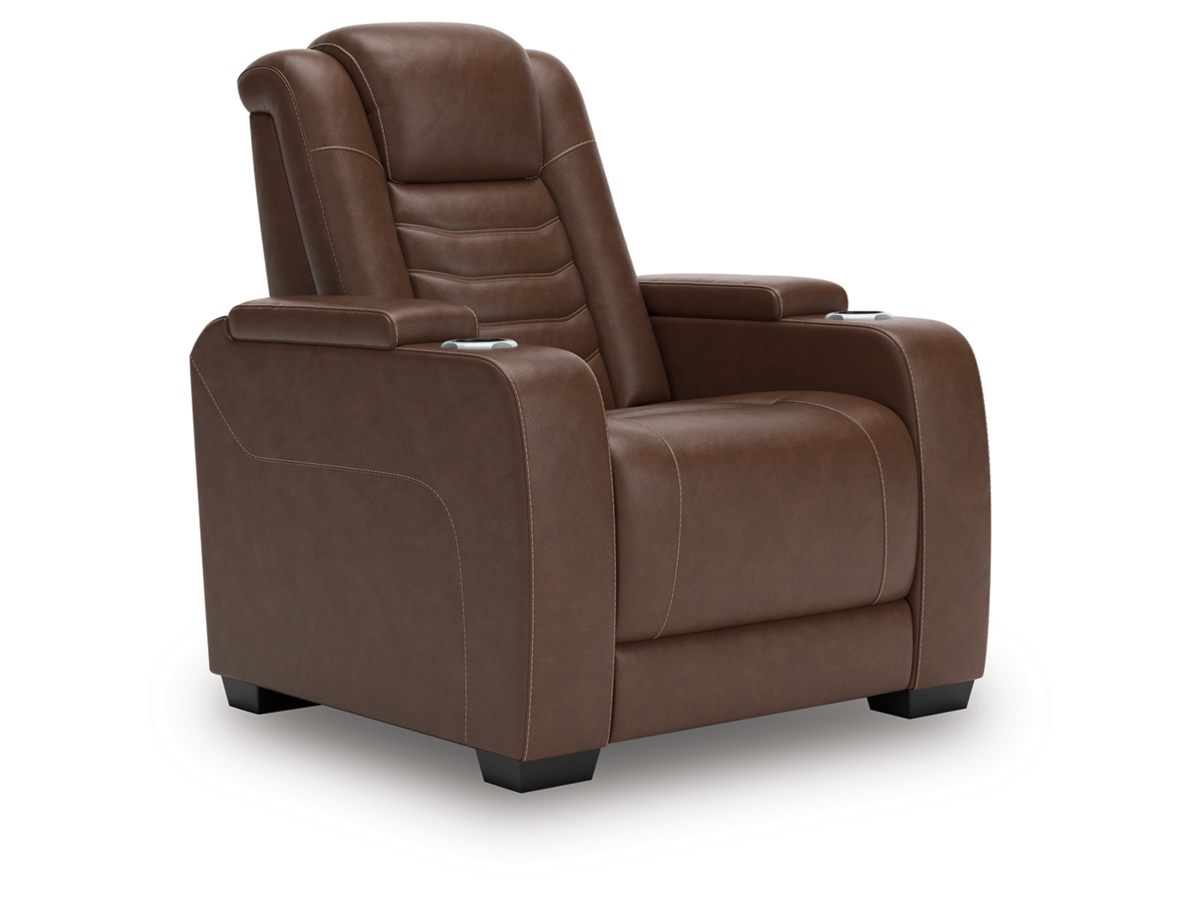 High Impact Dual Power Leather Recliner | Ashley
