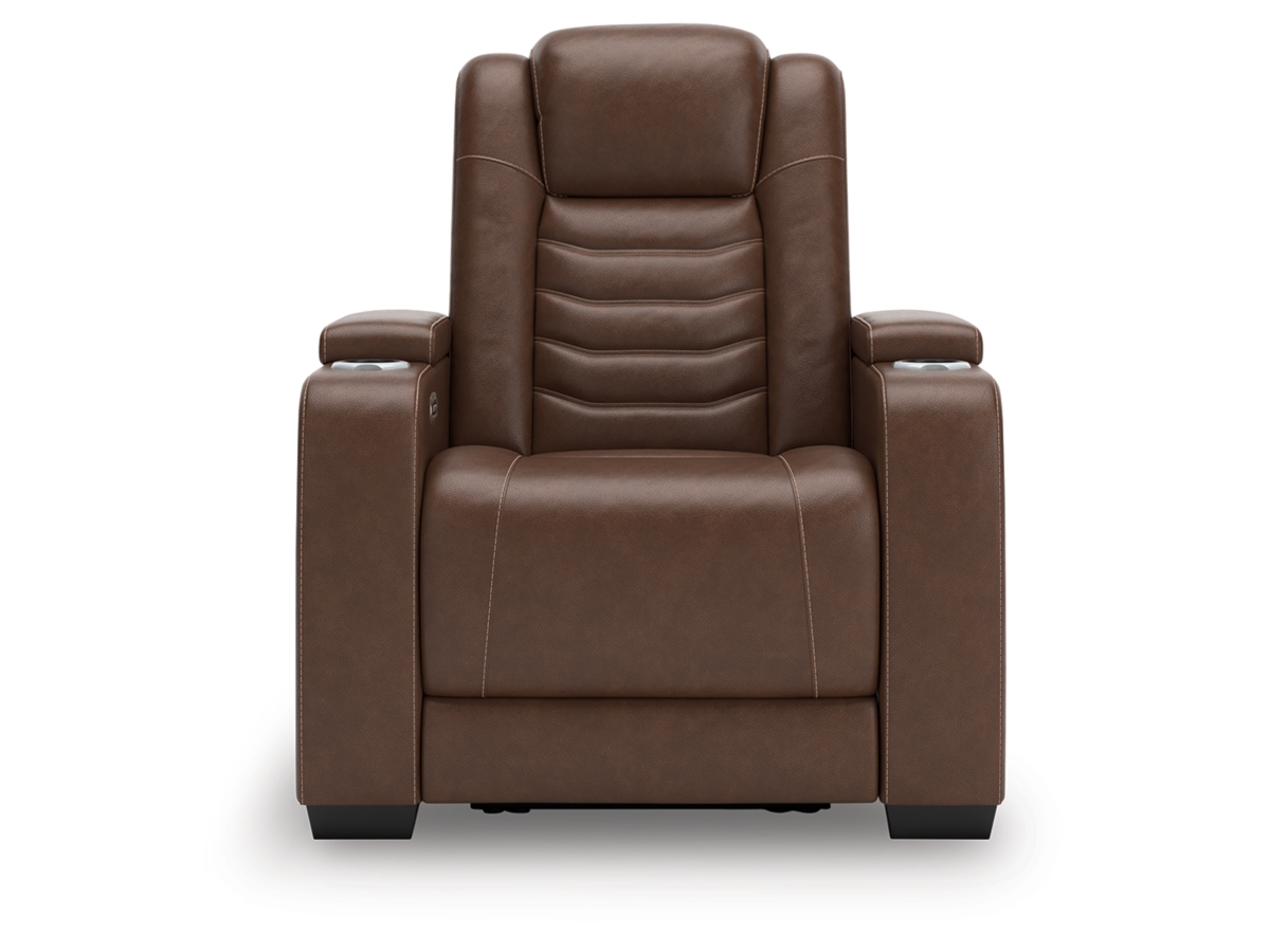High Impact Dual Power Leather Recliner | Ashley