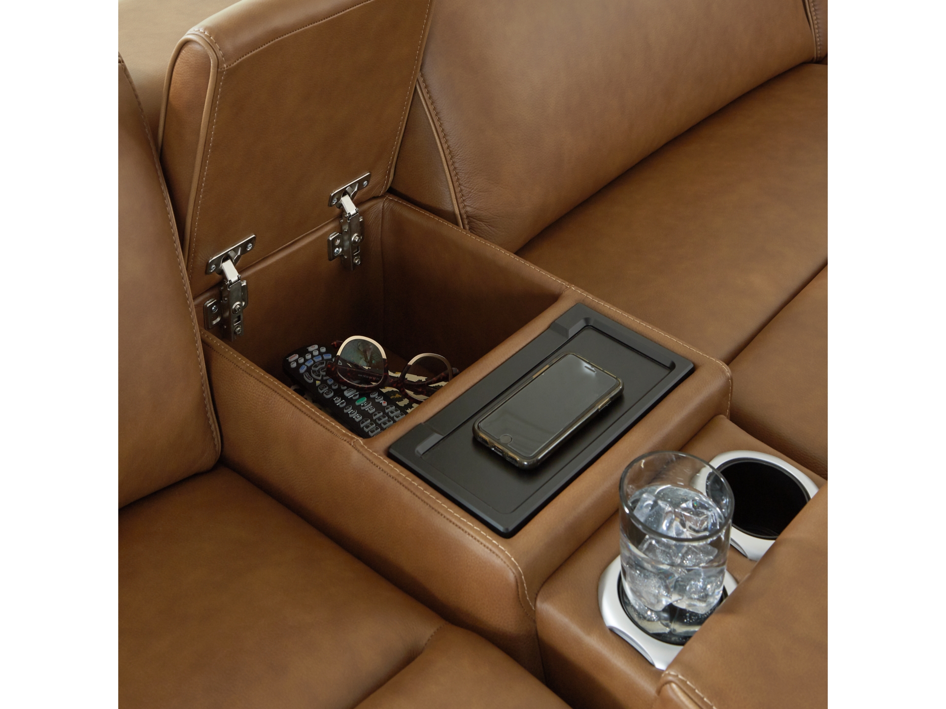 Image 2 of Rally-Up 6-Piece Power Reclining Sectional with Console