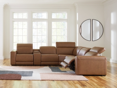 Rally-Up 6-Piece Power Reclining Sectional with Console, , rollover