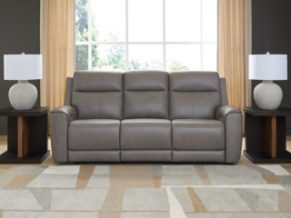 5Z-Relaxation Dual Power Leather Reclining Loveseat with
