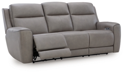 Ashley ☪ 5Z-Relaxation Dual Power Leather Reclining Sofa | Ashley