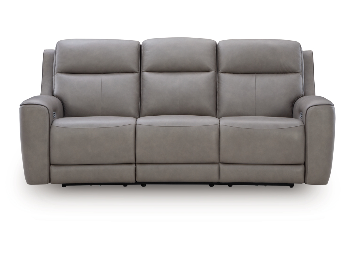5Z-Relaxation Dual Power Leather Reclining Sofa | Ashley