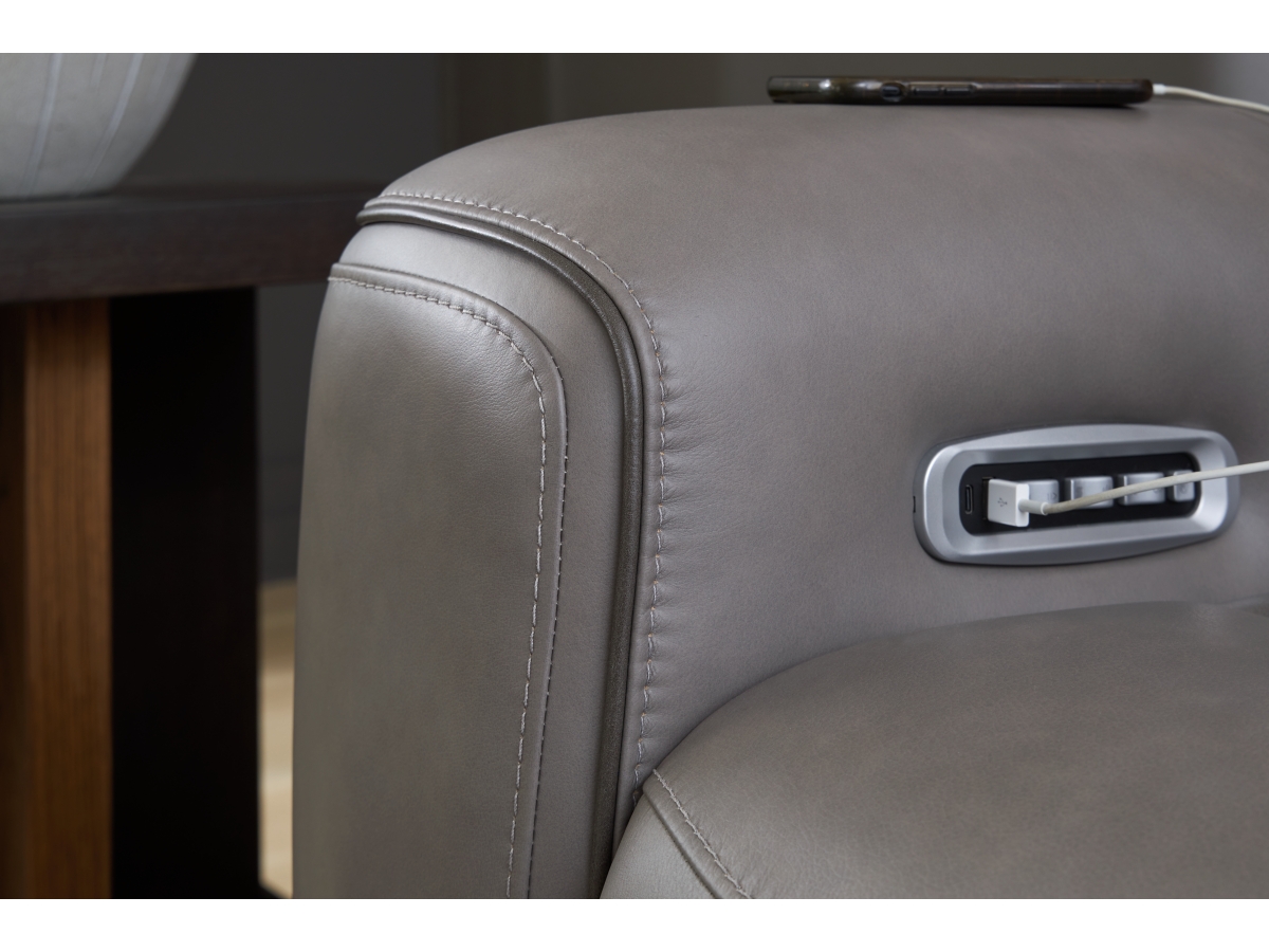 PSA10 アシュリー KR Mindanao Dual Power Leather Recliner | Ashley