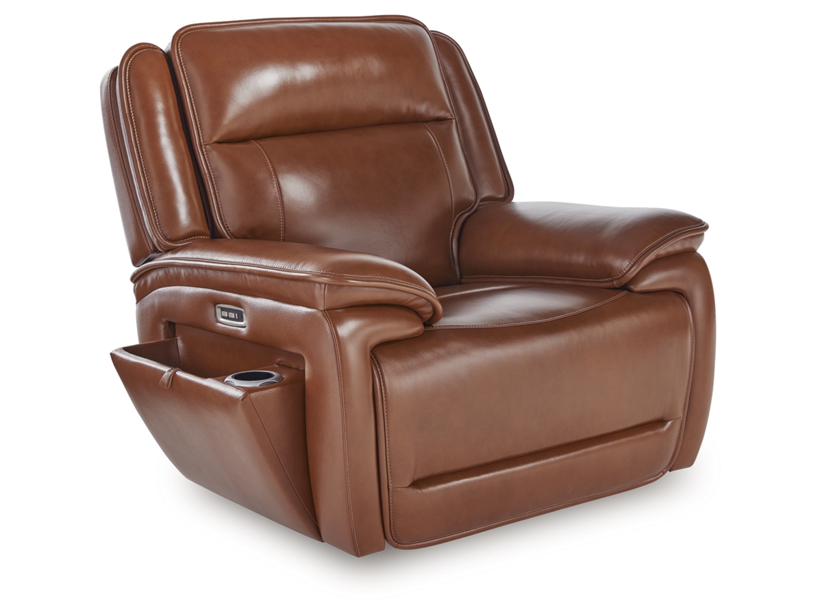 Healy Pier Dual Power Leather Recliner | Ashley