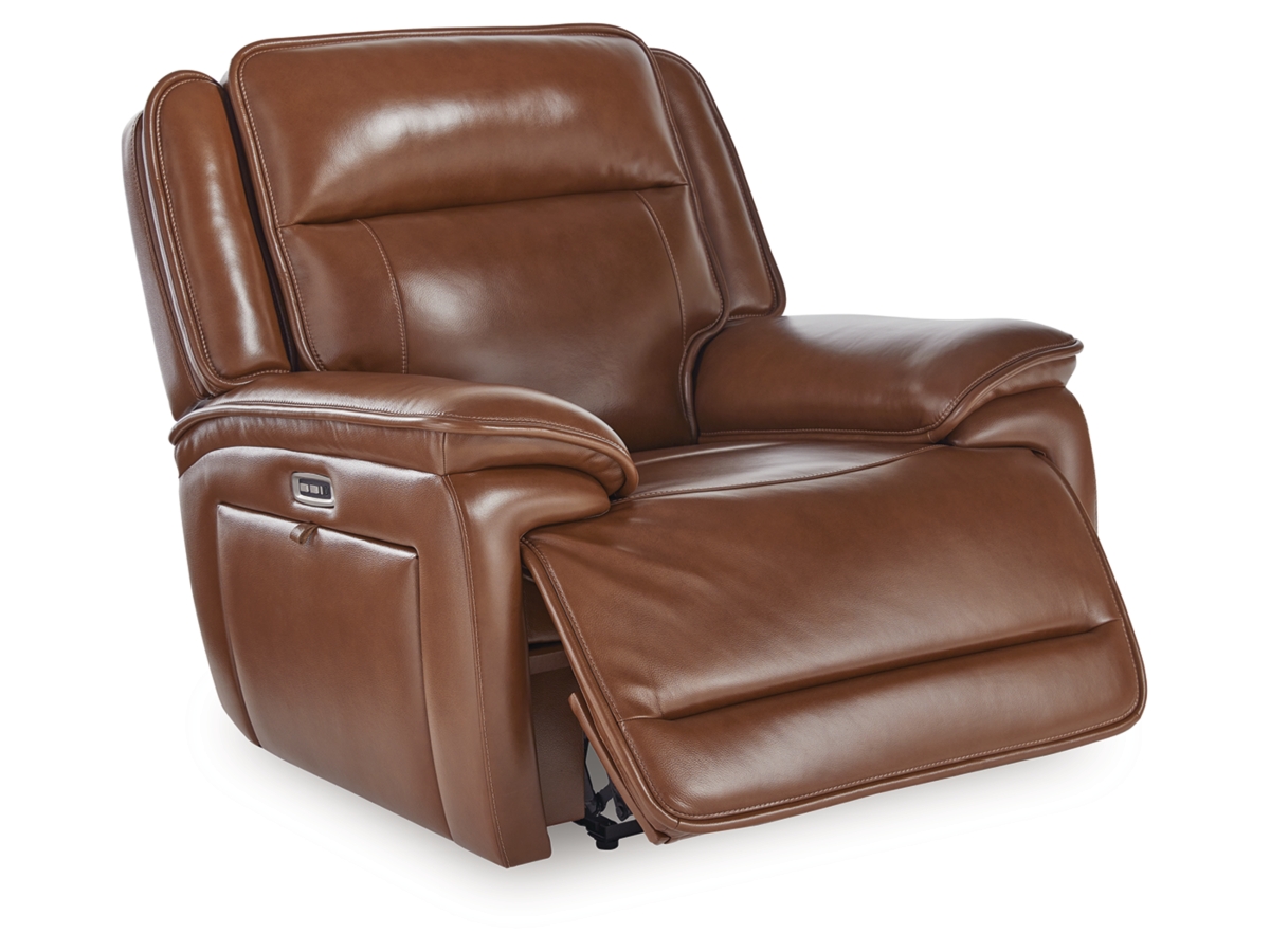 Healy Pier Dual Power Leather Recliner | Ashley