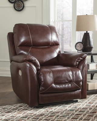 Dellington Power Recliner, Walnut, rollover