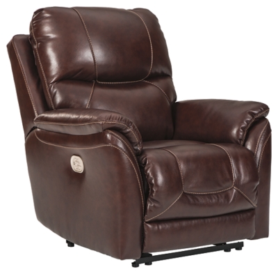 Dellington Power Recliner, Walnut, large