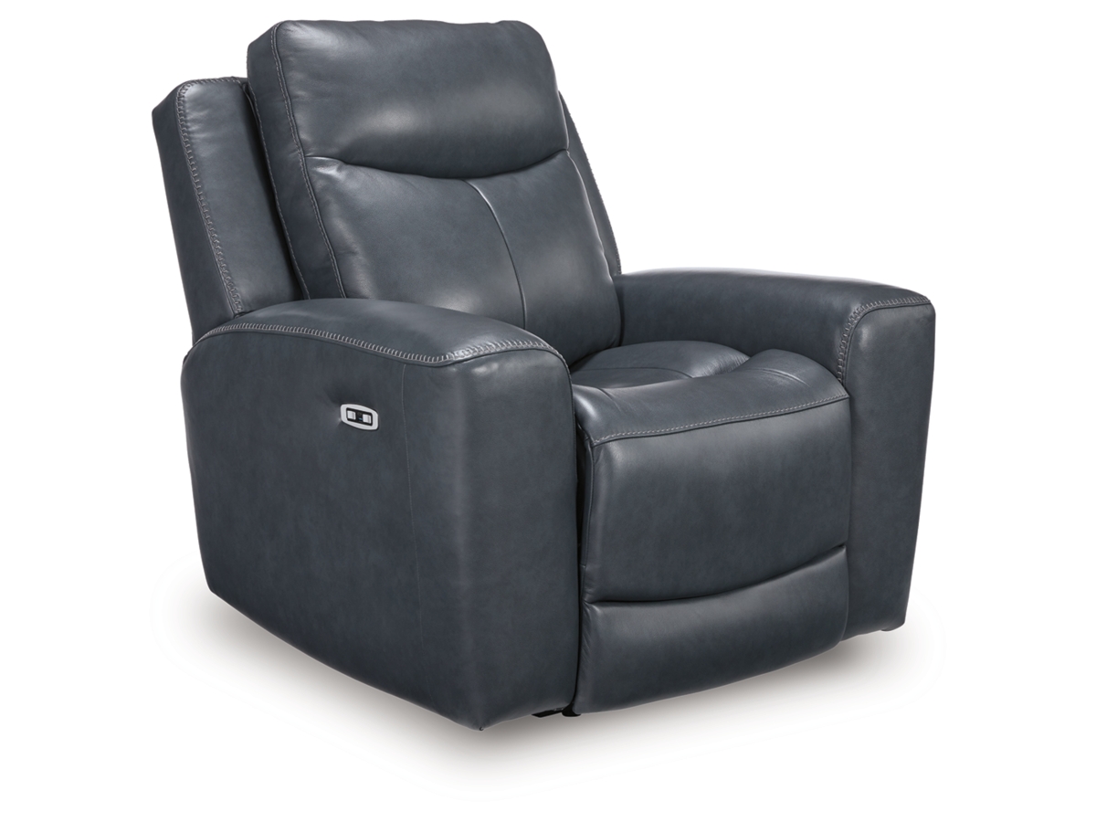 エルモア Momentum Moves Dual Power Leather Recliner | Ashley