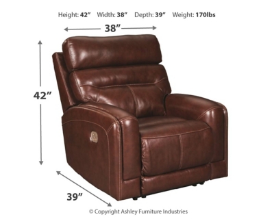 Sessom power outlet recliner