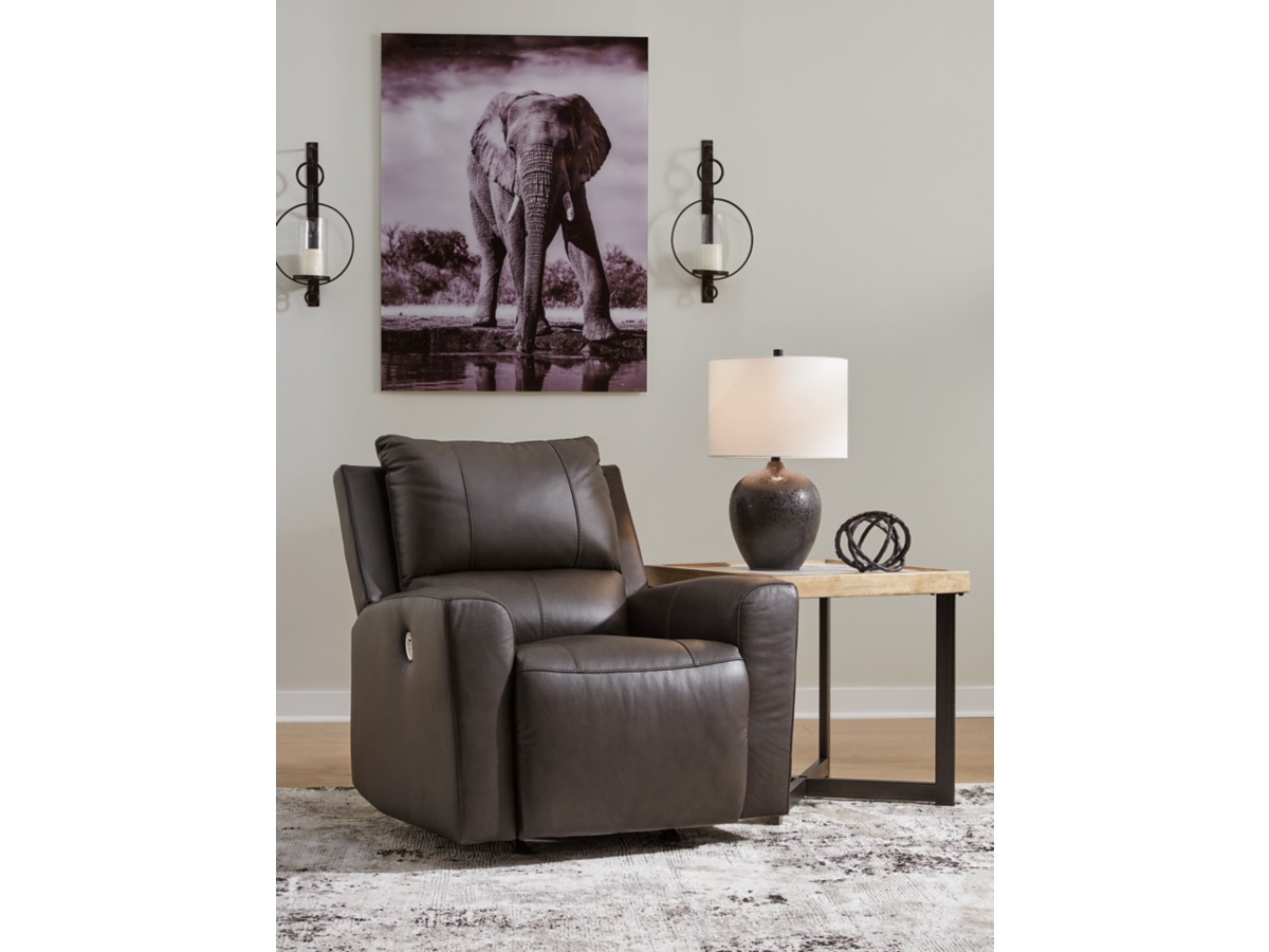 Boxmere Power Leather Recliner | Ashley