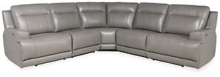 Goal Keeper 5-Piece Power Reclining Sectional, , large