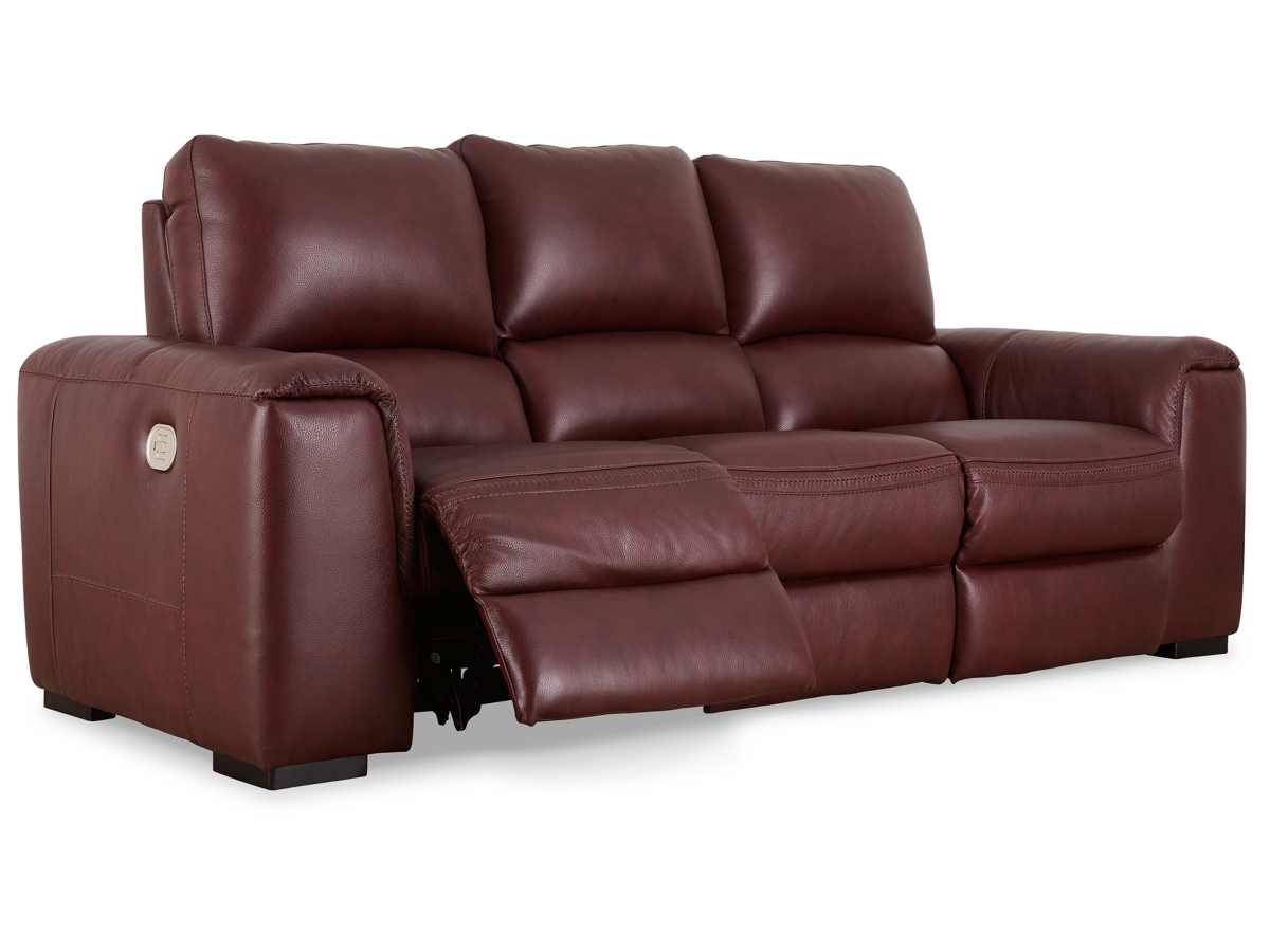 Alessandro Dual Power Leather Reclining Sofa Ashley