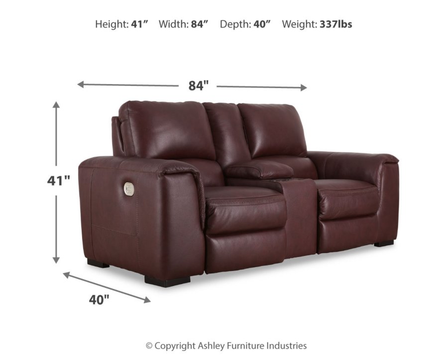 Alessandro Power Reclining Loveseat with Console - image 7