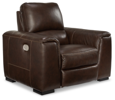 Alessandro Power Recliner, Walnut, large