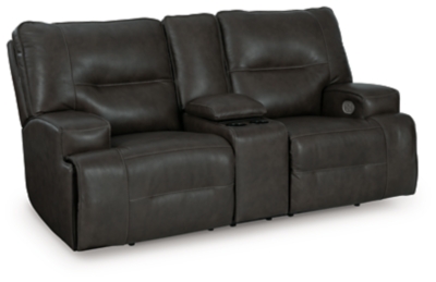 Francesca Power Reclining Loveseat with Console