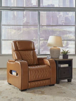 Boyington Triple Power Leather Recliner | Ashley