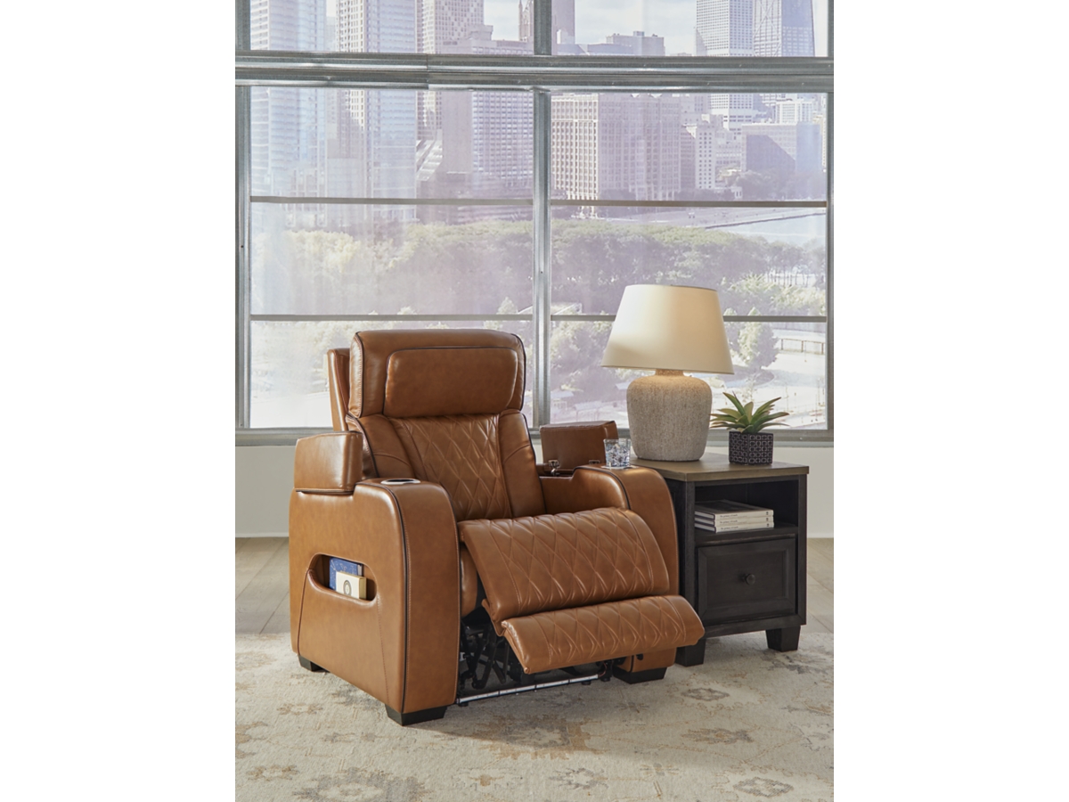 Boyington Dual Power Leather Recliner | Ashley