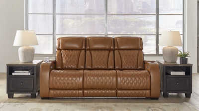 Boyington Power Reclining Sofa, Caramel, large