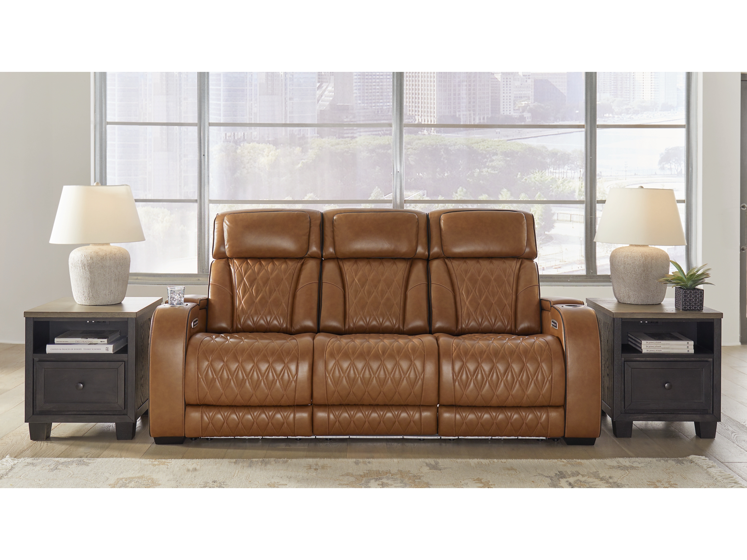 Boyington Dual Power Leather Reclining Sofa


| Ashley
