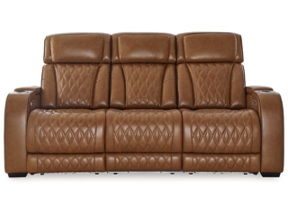 Boyington Dual Power Leather Reclining Sofa