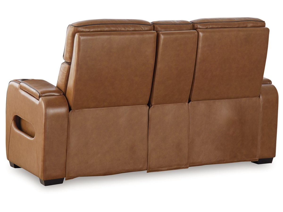 Boyington Triple Power Leather Reclining Loveseat | Ashley